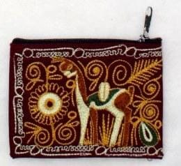 Embroidered Alpaca Pocket / Coin Purse Purely Alpaca