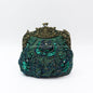 Embroidered Rose with Sequins Beads Evening Clutch Bag (MAC291) Mariam's Collection