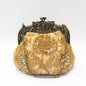 Embroidered Rose with Sequins Beads Evening Clutch Bag (MAC291) Mariam's Collection