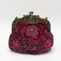 Embroidered Rose with Sequins Beads Evening Clutch Bag (MAC291) Mariam's Collection