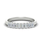 1 Carat Nine Stone Emerald Cut Wedding Band Fascinating Diamonds