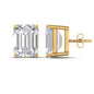 Emerald Cut Diamond Stud Earrings Fascinating Diamonds