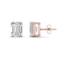 Emerald Cut Diamond Stud Earrings Fascinating Diamonds