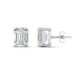Emerald Cut Diamond Stud Earrings Fascinating Diamonds