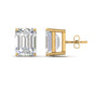 Emerald Cut Diamond Stud Earrings Fascinating Diamonds