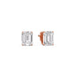 Emerald Cut Diamond Stud Earrings Fascinating Diamonds