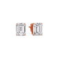Emerald Cut Diamond Stud Earrings Fascinating Diamonds