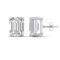 Emerald Cut Diamond Stud Earrings Fascinating Diamonds