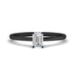 Emerald Cut Thin Classic Solitaire Ring Fascinating Diamonds