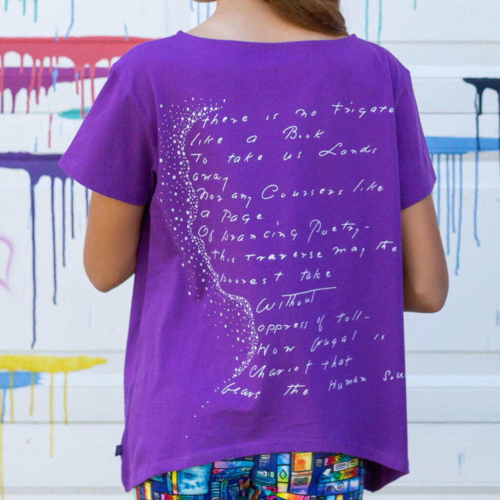Emily Dickinson Short Sleeve Shirt Princess Awesome & Boy Wonder