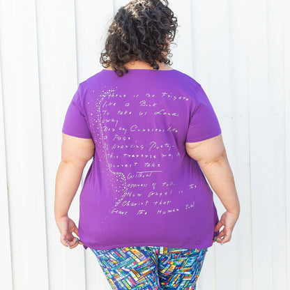 Adult Emily Dickinson Short Sleeve Shirt Princess Awesome & Boy Wonder