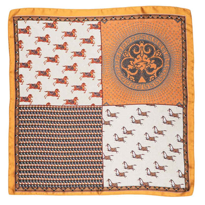 Empire - Stylized Equestrian Scarf in Apricot Urban-Equestrian