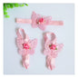 Baby Floral Headband and Foot Accessories Set