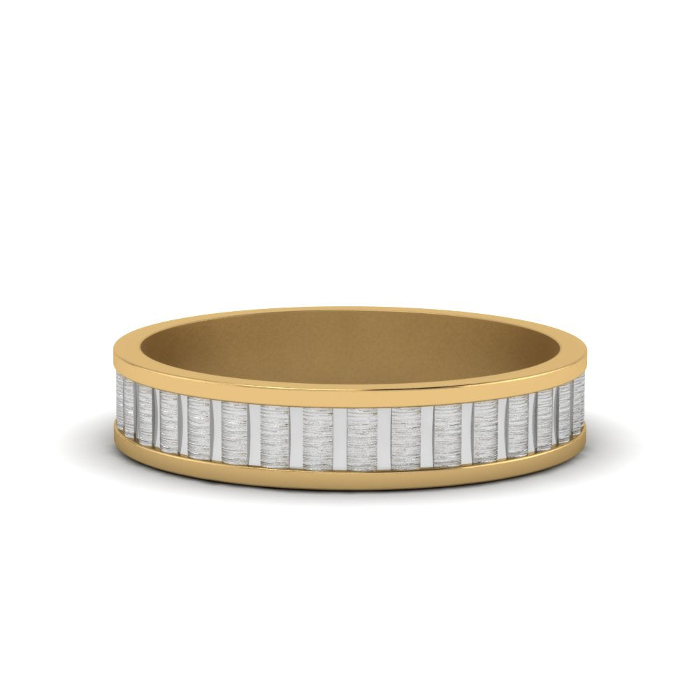 Vertical Satin Band Fascinating Diamonds
