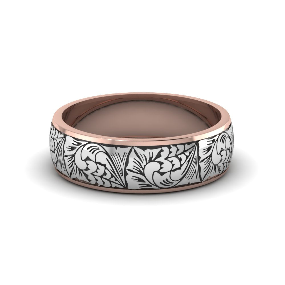 Intricate Pattern Band Fascinating Diamonds