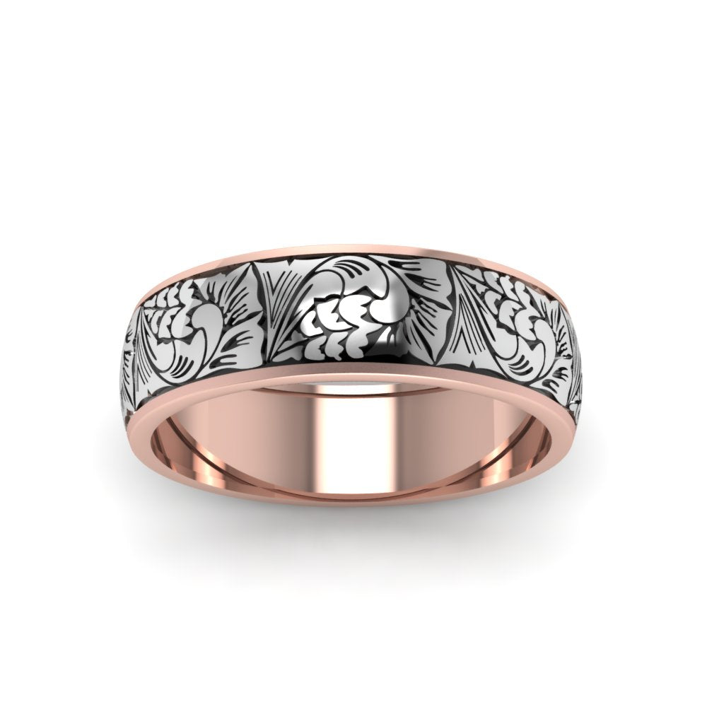 Intricate Pattern Band Fascinating Diamonds