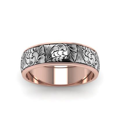 Intricate Pattern Band Fascinating Diamonds