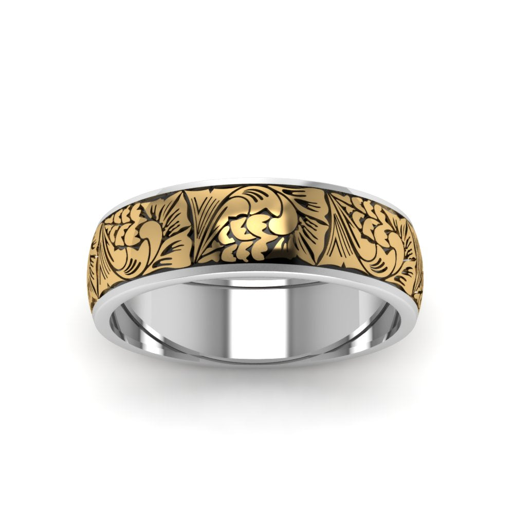 Intricate Pattern Band Fascinating Diamonds