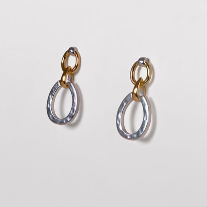 Equinox - Equestrian Horseshoe Earring Two Tone Urban-Equestrian