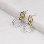 Equinox - Equestrian Horseshoe Earring Two Tone Urban-Equestrian