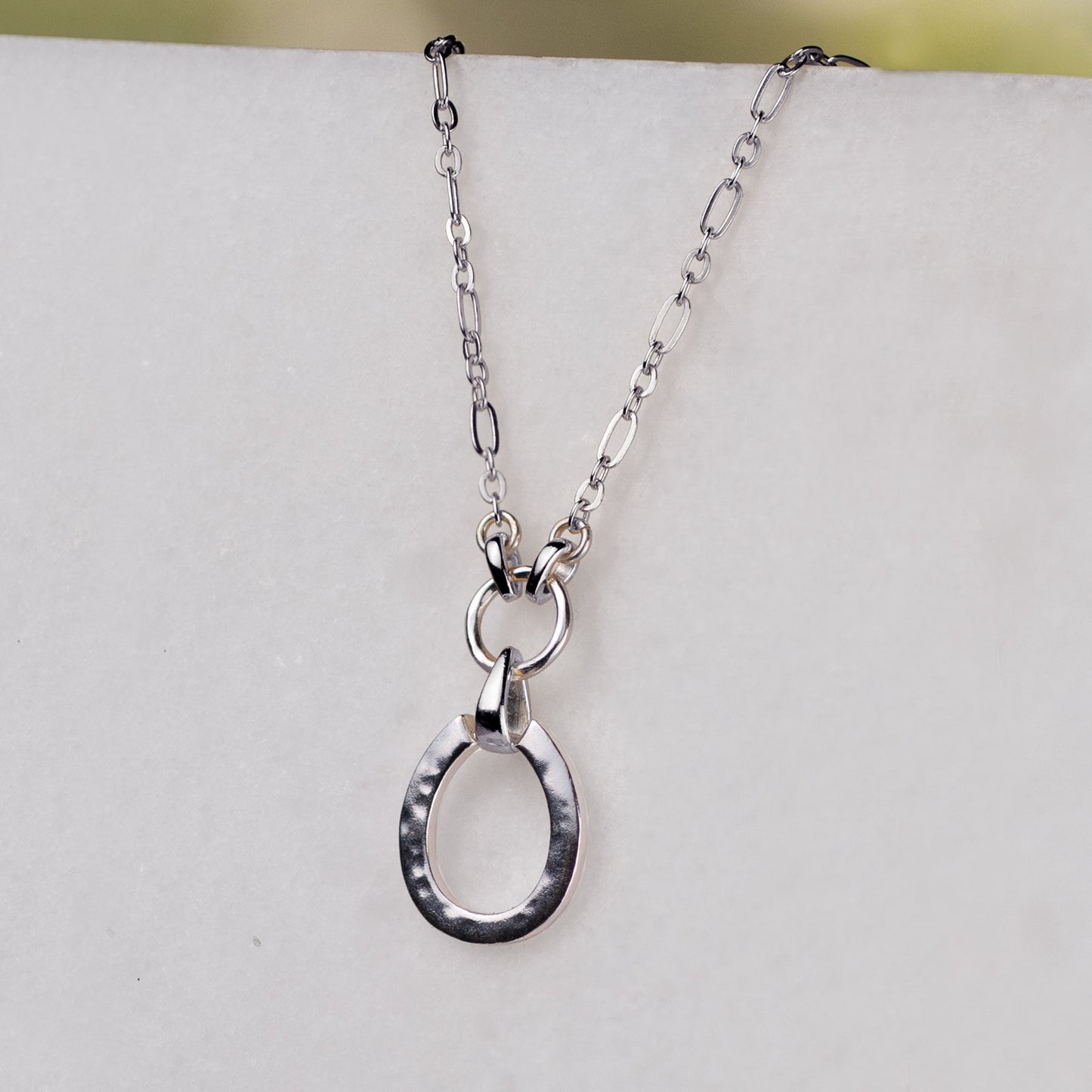 Equinox- Equestrian Horseshoe Necklace in Silver Urban-Equestrian