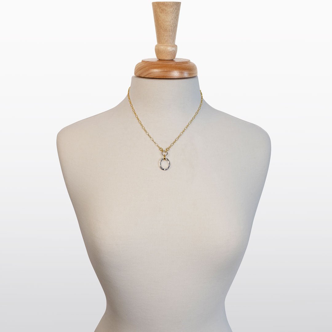 Equinox - Two Tone Equestrian Horseshoe Necklace Urban-Equestrian