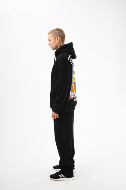 Oversize 'Escobar' Graphic Hoodie - Streetwear Hooded Sweatshirt 'Plata o Plomo' Withinblack