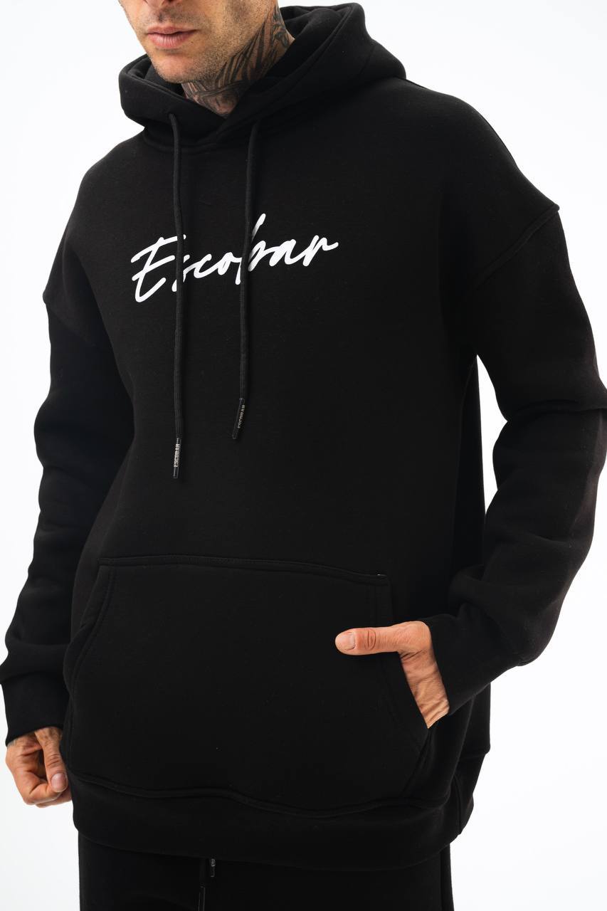 Oversize 'Escobar' Graphic Hoodie - Streetwear Hooded Sweatshirt 'Plata o Plomo' Withinblack