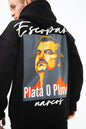 Oversize 'Escobar' Graphic Hoodie - Streetwear Hooded Sweatshirt 'Plata o Plomo' Withinblack