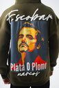 Oversize 'Escobar' Graphic Hoodie - Streetwear Hooded Sweatshirt 'Plata o Plomo' Withinblack