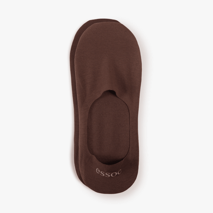Unisex Cotton No Show Socks | Espresso Brown essoc