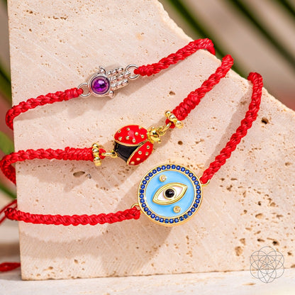 Evil Eye Guardian - Four-Strand Red String Bracelet Conscious Items