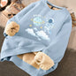 Thickened Printed Sweater for Women