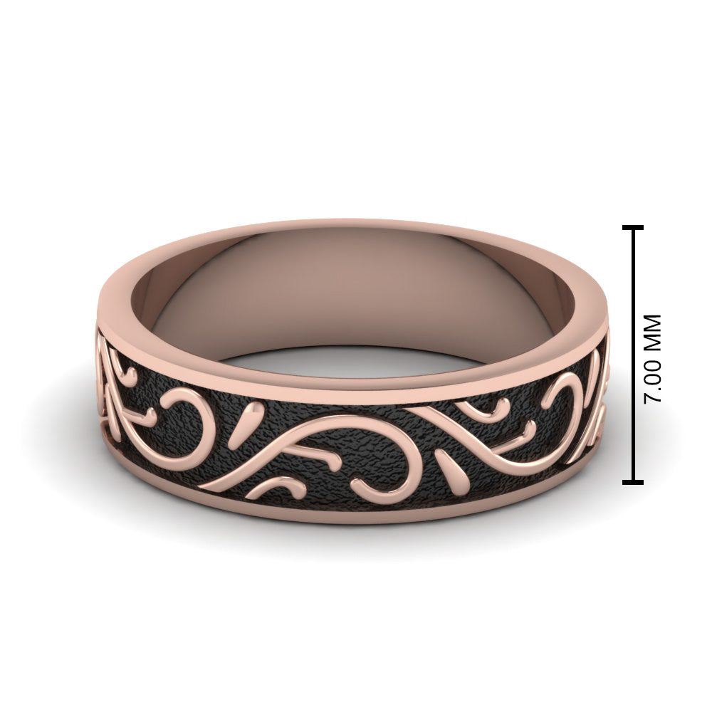 Exquisite Design Mens Band Fascinating Diamonds