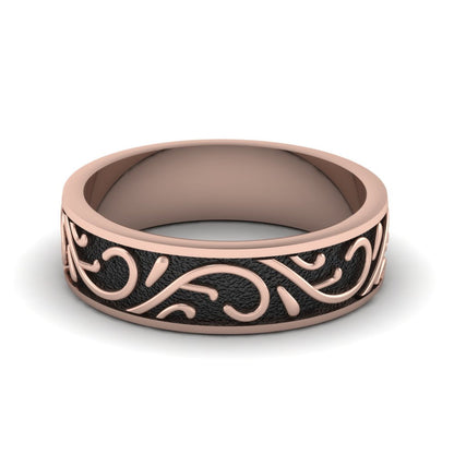 Exquisite Design Mens Band Fascinating Diamonds