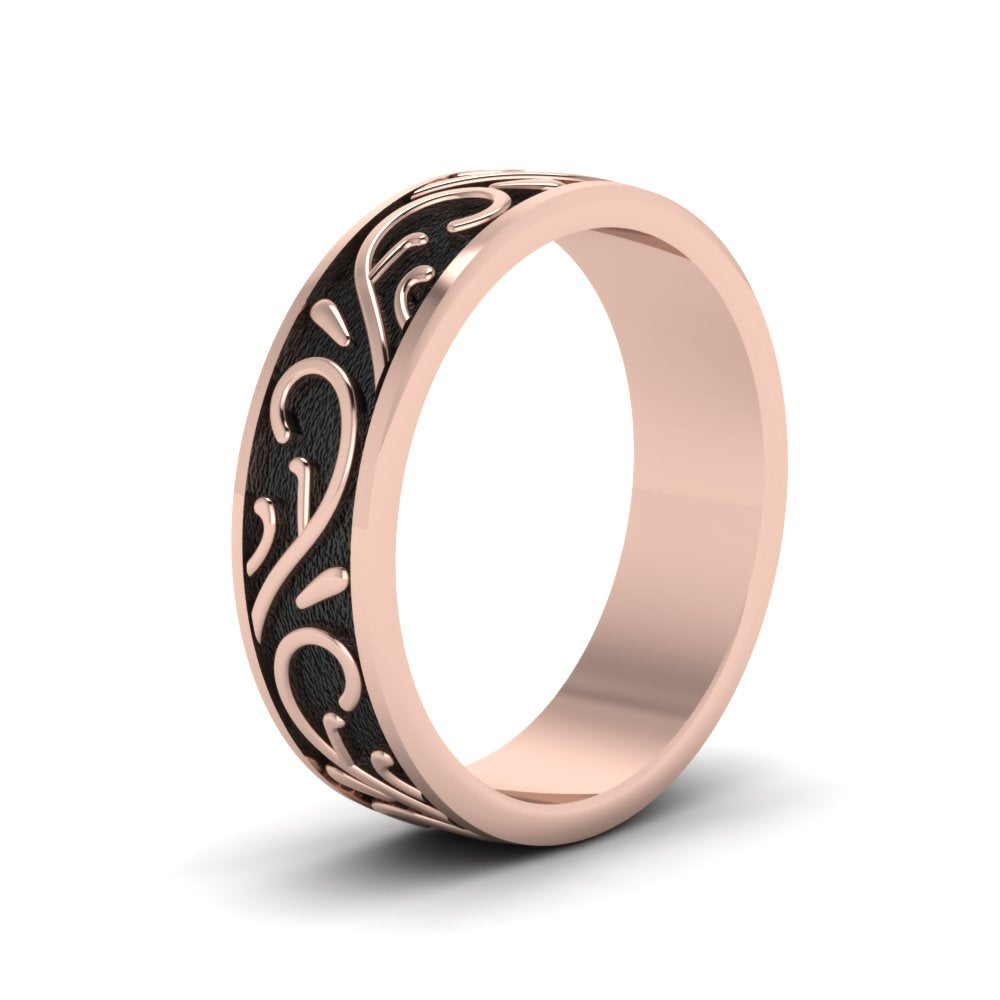 Exquisite Design Mens Band Fascinating Diamonds