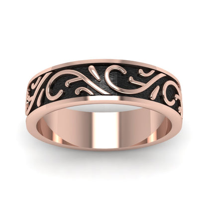 Exquisite Design Mens Band Fascinating Diamonds