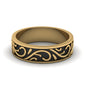 Exquisite Design Mens Band Fascinating Diamonds