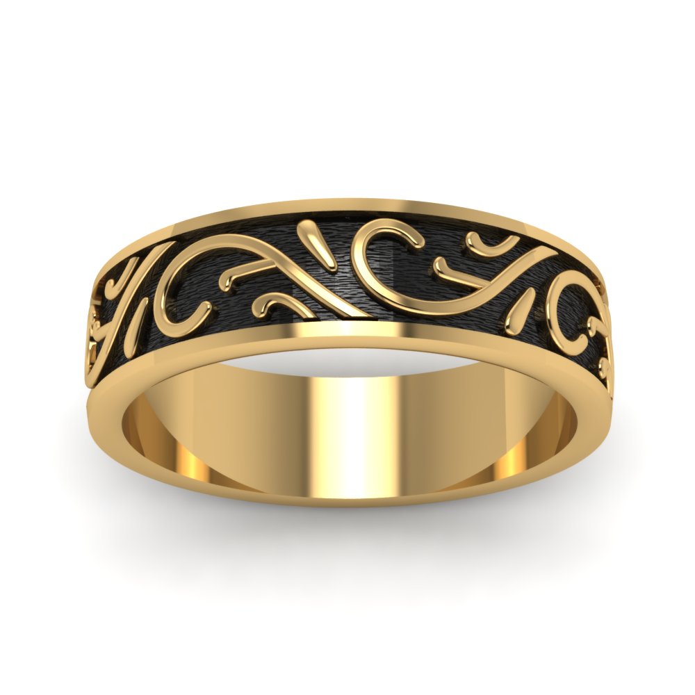 Exquisite Design Mens Band Fascinating Diamonds