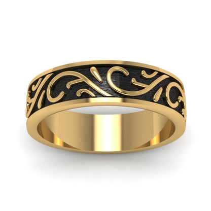 Exquisite Design Mens Band Fascinating Diamonds