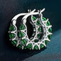 Exquisite Zirconia Hoop Earrings