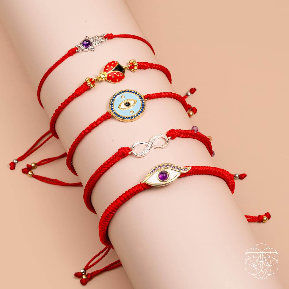 Eye of Spiritual Protection - Four-Strand Red String Bracelet Conscious Items
