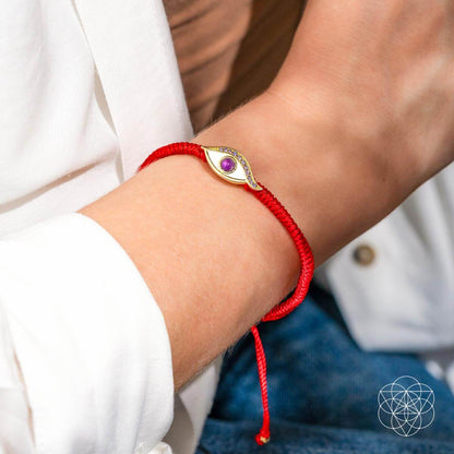 Eye of Spiritual Protection - Four-Strand Red String Bracelet Conscious Items