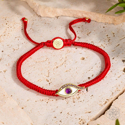 Eye of Spiritual Protection - Four-Strand Red String Bracelet Conscious Items