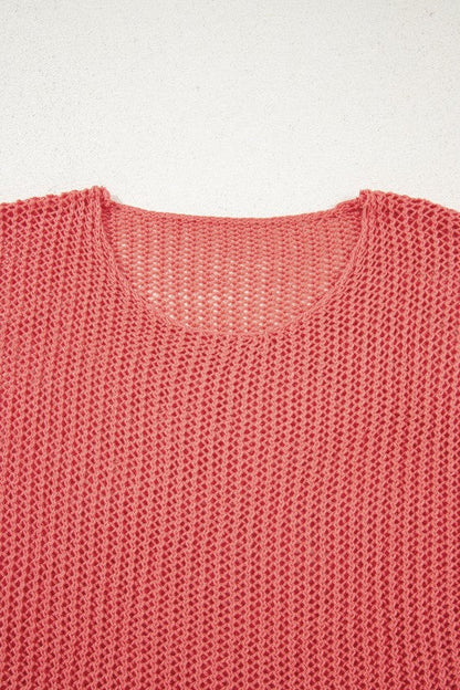 Solid Crochet Hollow-Out Sweater Shop Style & More | Fresh Looks, Everyday Deals & Free Shipping