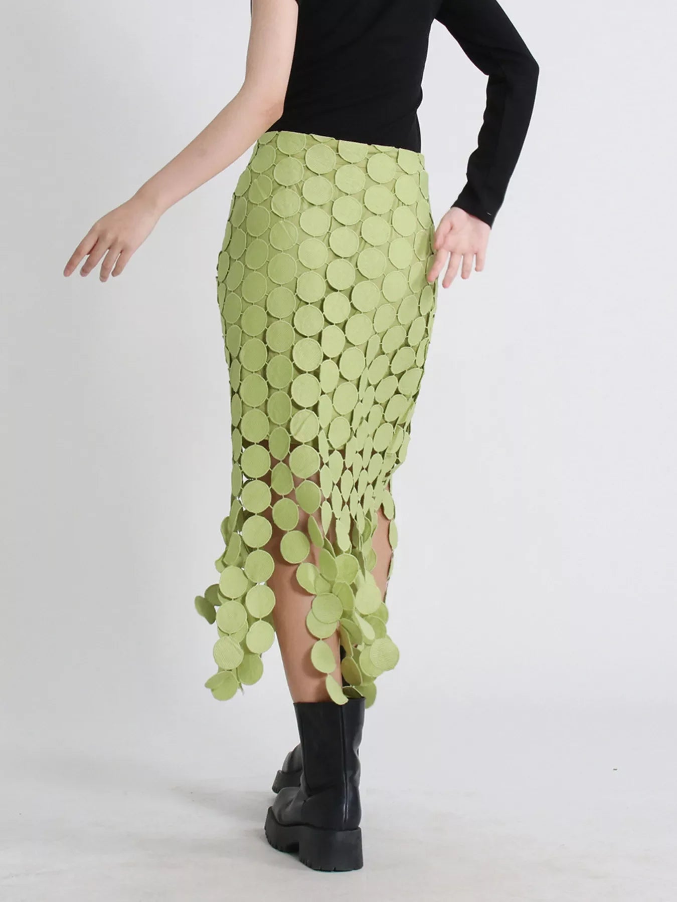 Fringe Midi Skirt See size chart under “more details” The Fashion Celestial