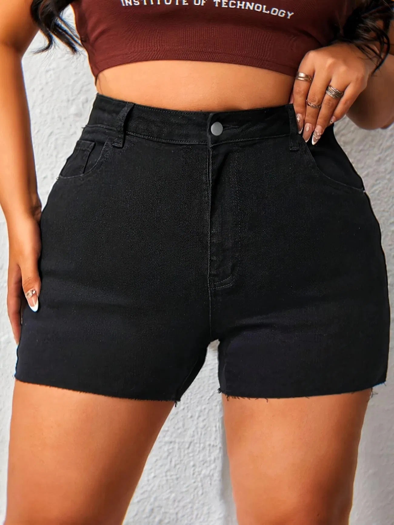 Women’s High Waist Denim Shorts FitiqueFit