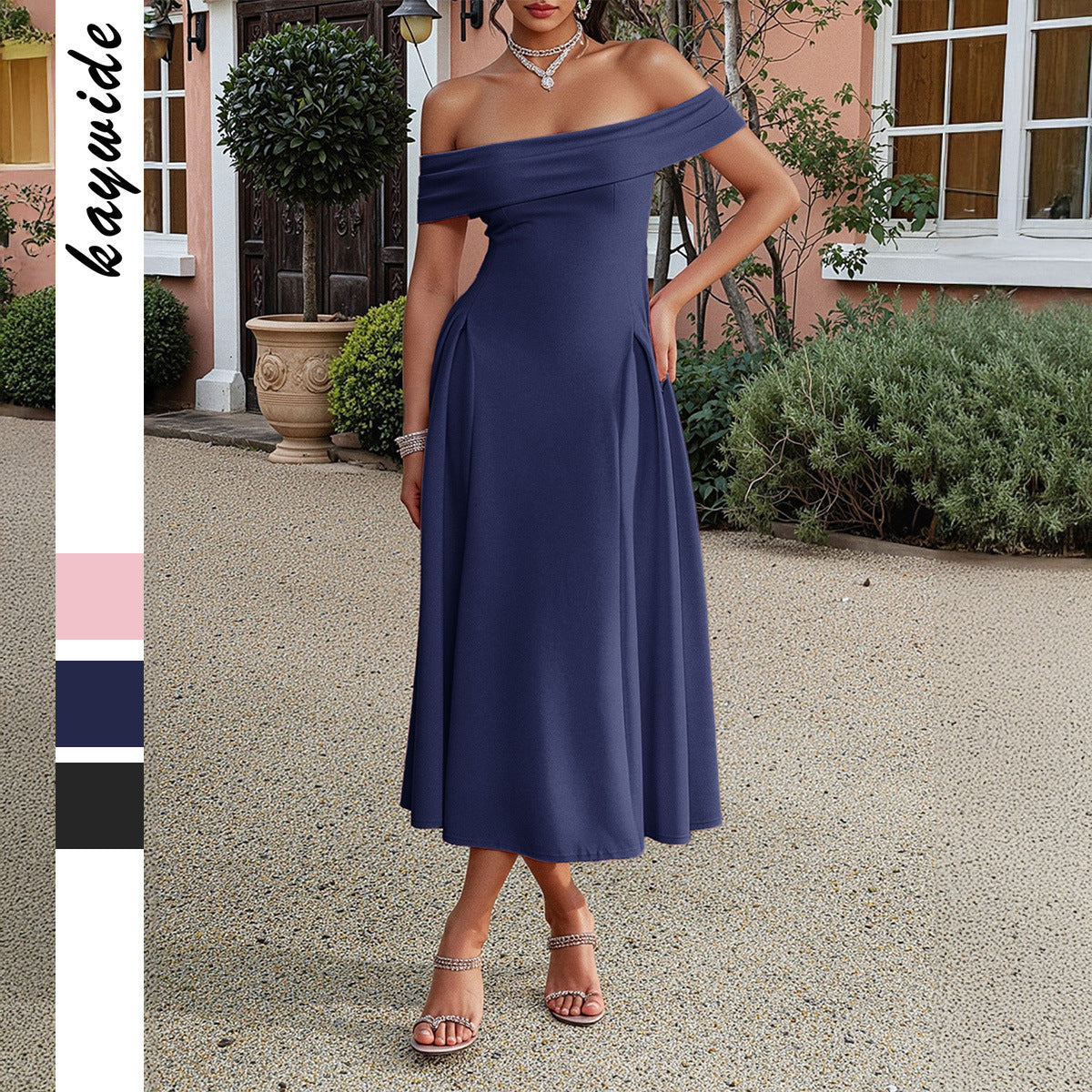 Elegant Tube Top Off-shoulder Dress Dress Grayceful LLC