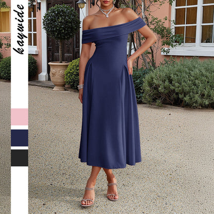 Elegant Tube Top Off-shoulder Dress Dress Grayceful LLC