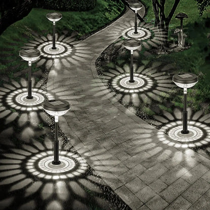 Transform Your Outdoor Space with Rirool's 6 Pack Dual Mode Waterproof Solar Pathway Lights - Illuminate Your Walkway, Garden, and Patio in Stunning White & Multi-Color!